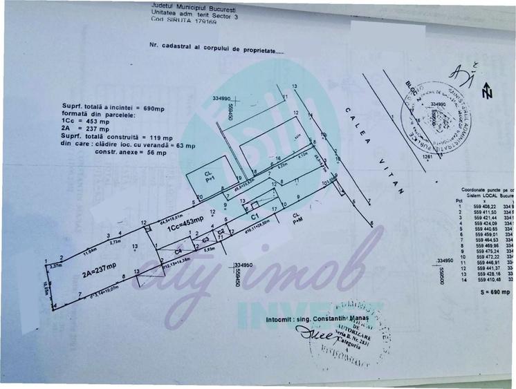 Teren Construcții intravilan de 690 mp, în Vitan