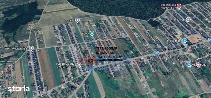 Teren de 514 mp, în Valea Ursului