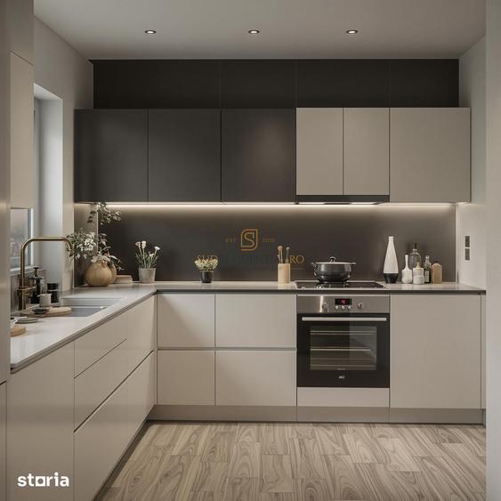 Apartament cu 3 camere, mobilat în Progresul