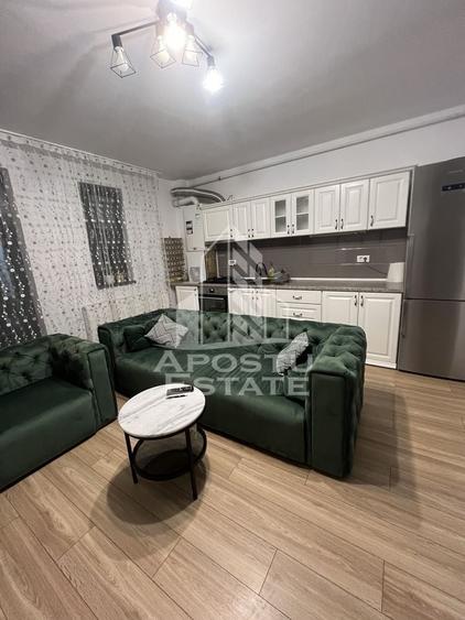 Apartament cu 2 camere semidecomandat, mobilat în Giroc