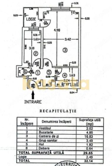 Garsonieră decomandată în Colentina