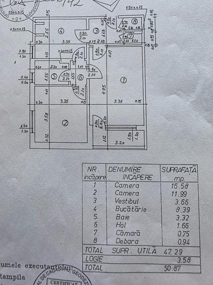 Apartament cu 2 camere decomandat în Drumul Taberei