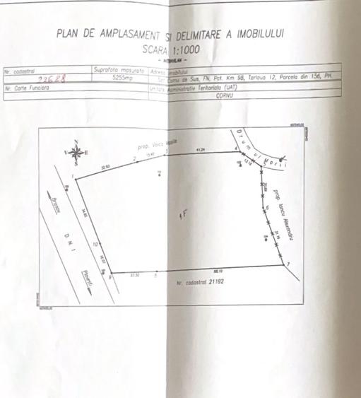 Teren Construcții intravilan de 5000 mp, în Cornu de Jos (Cornu)