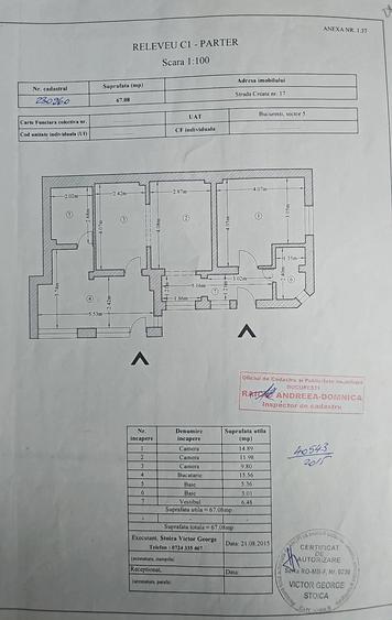 Casă cu 2 camere cu Teren 200 Mp în Rahova