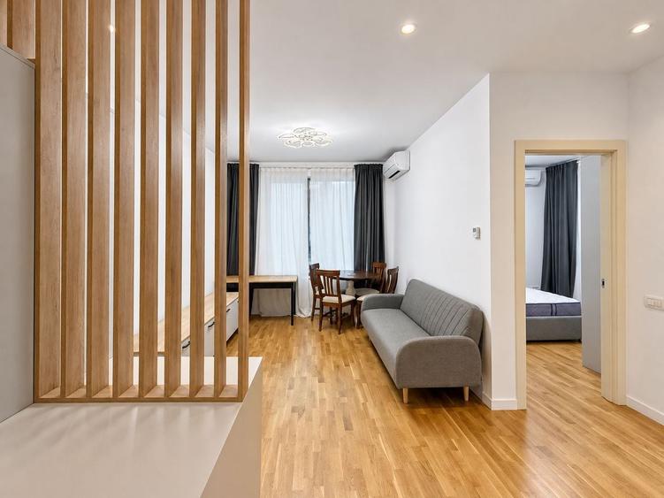 Apartament cu 2 camere decomandat, mobilat în Herăstrău