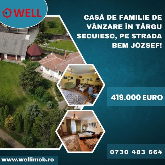 Casă individuală cu 6 camere cu Teren 1780 Mp în Central