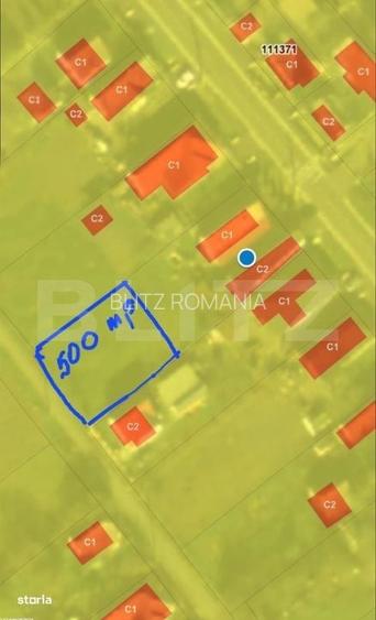 Teren intravilan, 500 mp, zona Doba