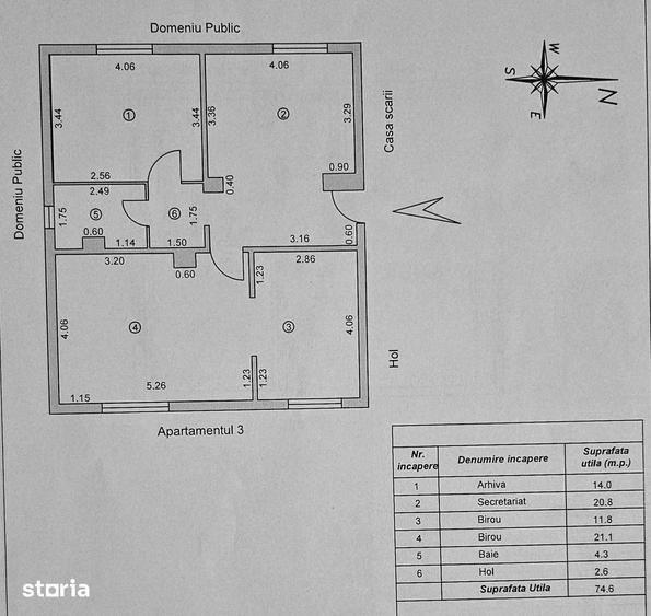 3 CAMERE LA PARTER, 74,6 MP NAE LEONARD, CENTRALA TERMICA,120.000 - 1