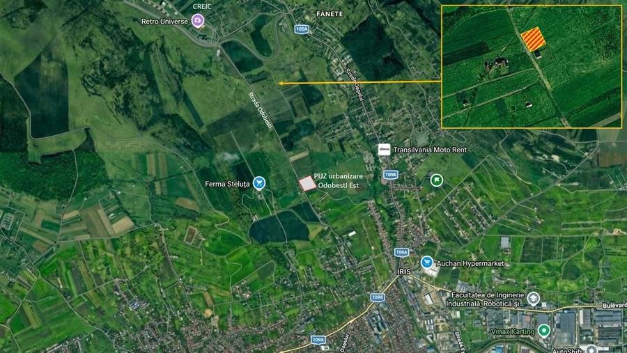 Proprietar: Teren plan 900mp, geometrie patrata, front 30m la drum de 9m || Odobesti - CREIC (Extravilan) - 8