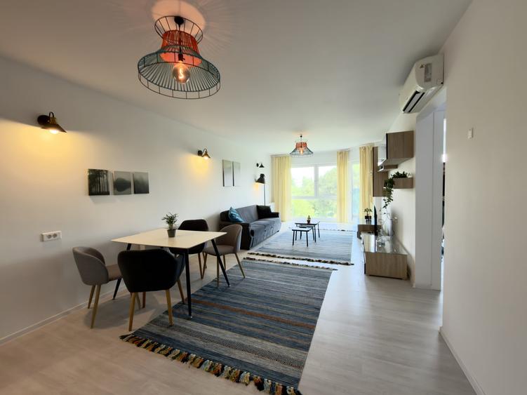 Apartament cu 2 camere semidecomandat, mobilat în Floreasca