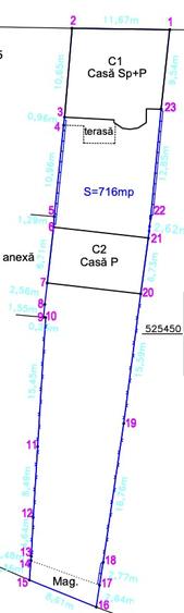 Casă cu 5 camere cu Teren 716 Mp în Pârneava