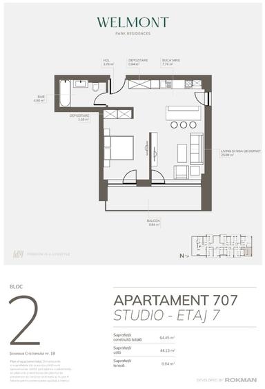 Apartament cu 2 camere decomandat în Bartolomeu