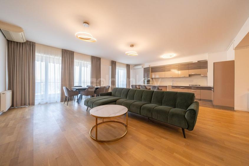 Apartament cu 4 camere semidecomandat, mobilat în Herăstrău — fotografia 1