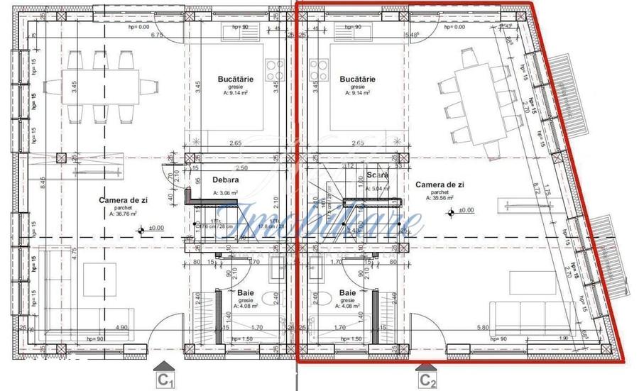 Casă cu 4 camere decomandat cu Teren 470 Mp în Dâmbul Rotund