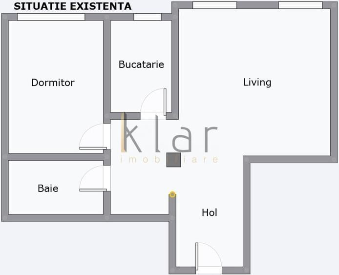 Apartament cu 2 camere decomandat, mobilat în Central