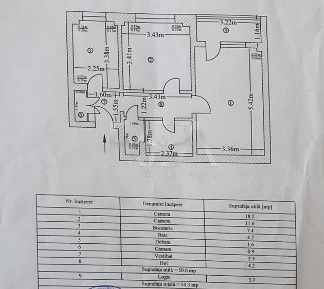 Apartament cu 2 camere decomandat, mobilat în Rahova