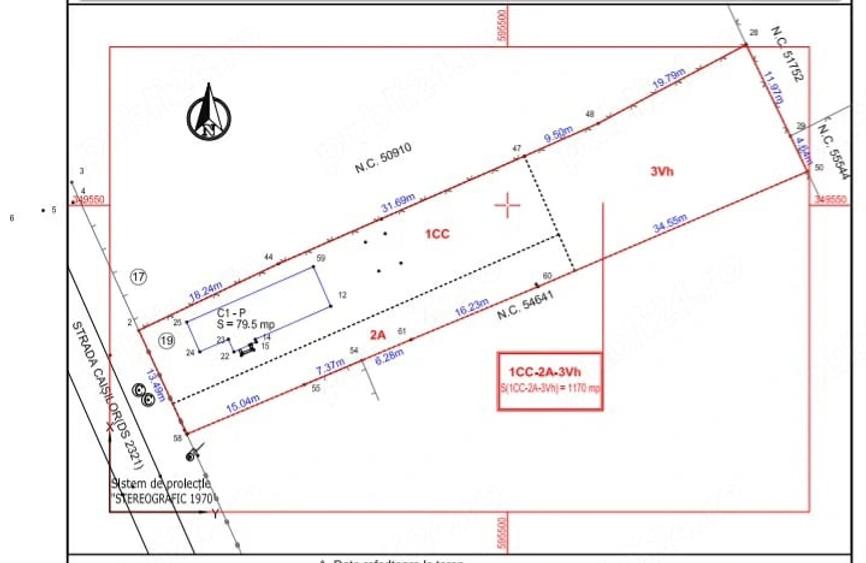 Teren de 1170 mp, în Moara Vlăsiei