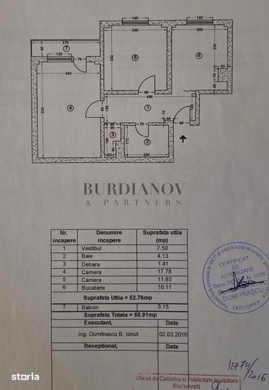 Apartament cu 2 camere - decomandat - Mega Mall - Pantelimon - 3
