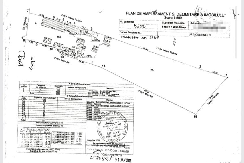 Teren Construcții intravilan de 2800 mp, în Central