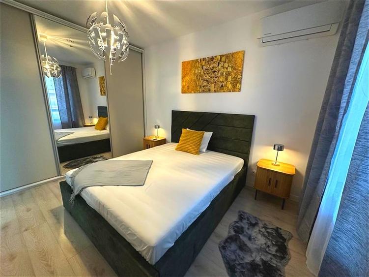 Apartament cu 2 camere semidecomandat, mobilat în Băneasa