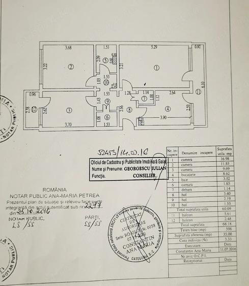 Apartament cu 3 camere decomandat în Țiglina 2