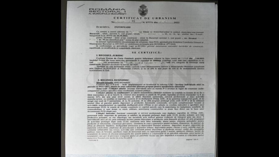 Teren de 1000 mp, în Sisești