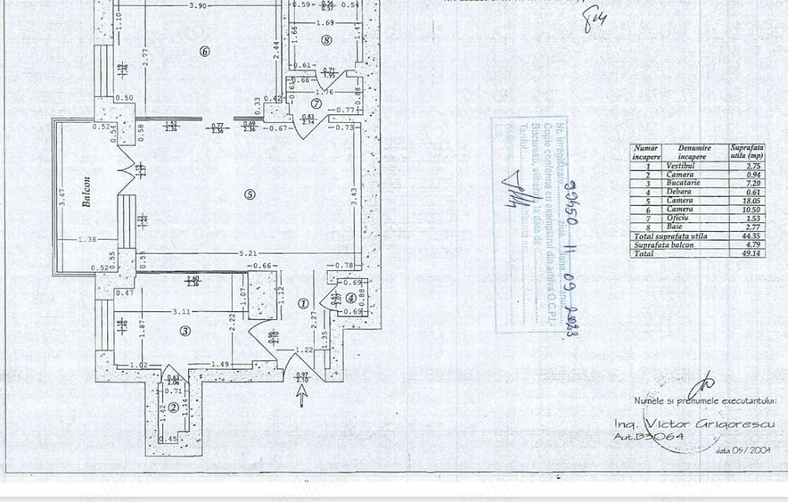 Apartament cu 2 camere semidecomandat în Gara de Nord