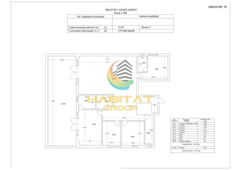 Penthouse cu 3 camere decomandat, mobilat în Theodor Pallady
