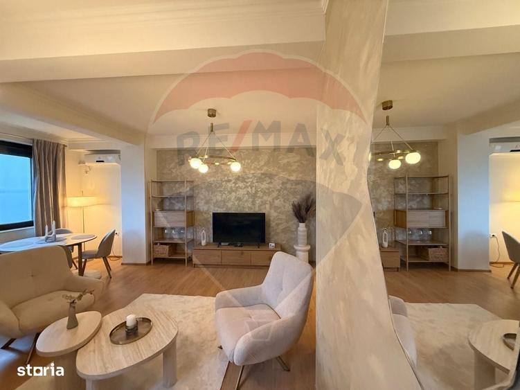 Apartament cu 3 camere, mobilat în Central