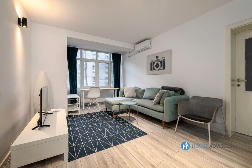 Apartament cu 2 camere, mobilat în Barbu Văcărescu