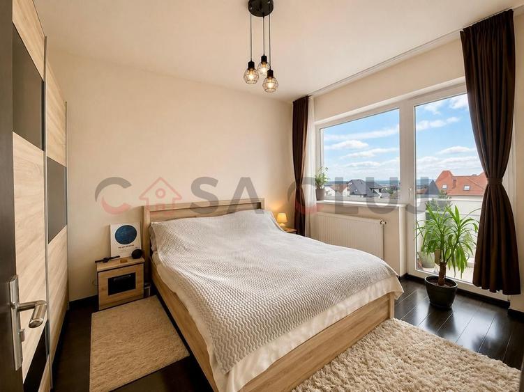 Apartament cu 2 camere semidecomandat, mobilat în Bună Ziua