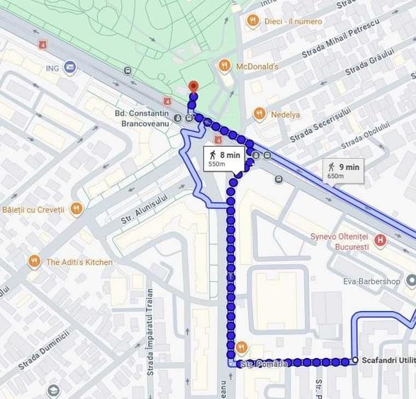 Garsonieră decomandată în Brâncoveanu