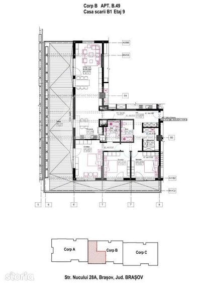 Apartament cu 4 camere în Dârste