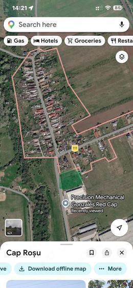 Teren de 3500 mp, în Cap Roșu