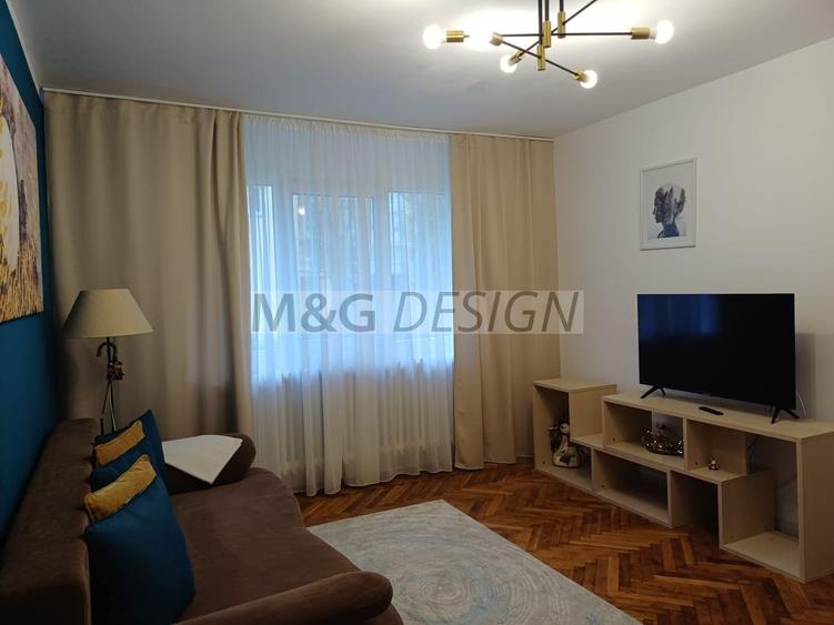 Apartament cu 2 camere semidecomandat, mobilat în Take Ionescu