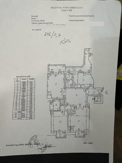 Apartament cu 4 camere decomandat în Sala Palatului