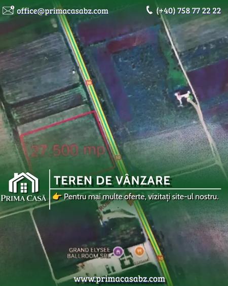 Teren agricol extravilan de 27500 mp, în Vernești