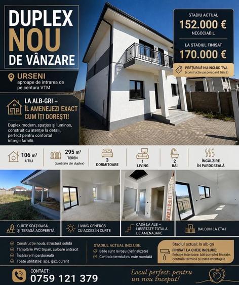 Casă cu 4 camere în Urseni