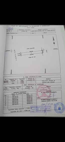 Teren de 12768 mp, în Matca