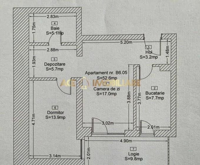 Apartament cu 2 camere decomandat, mobilat în Theodor Pallady