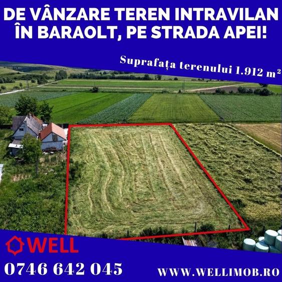 Teren intravilan de 1912 mp, în Exterior Sud