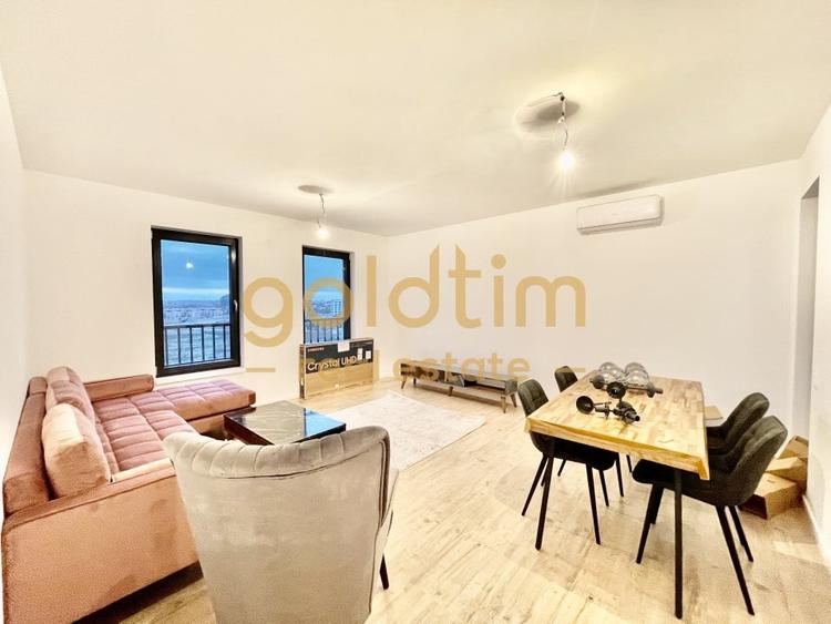 Apartament cu 3 camere semidecomandat, mobilat în Pipera