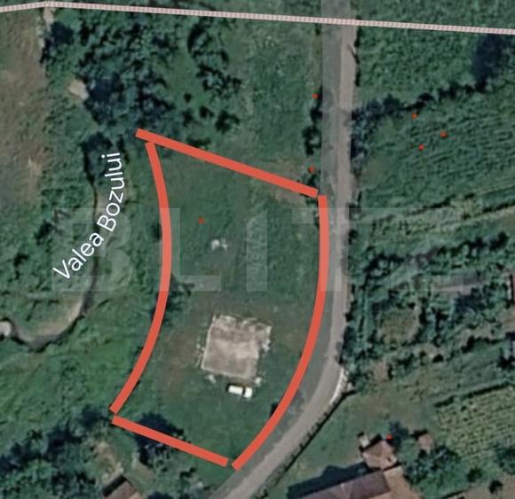 Teren Construcții intravilan de 2177 mp, în Boz