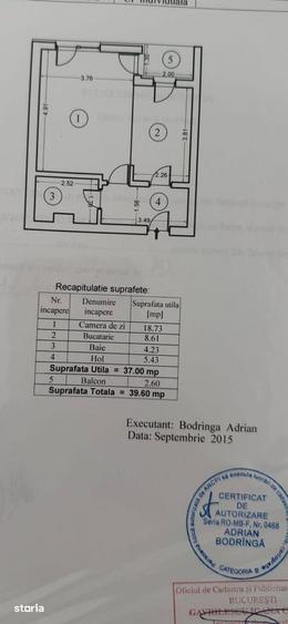 Garsonieră decomandată în Crângași