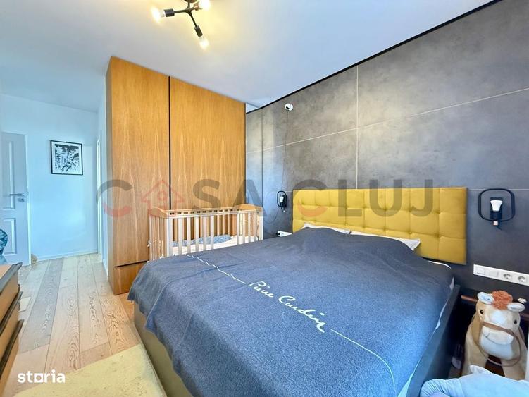Apartament cu 3 camere, mobilat în Borhanci
