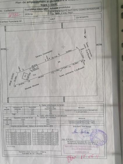 Casă cu Teren 2436 Mp în Central