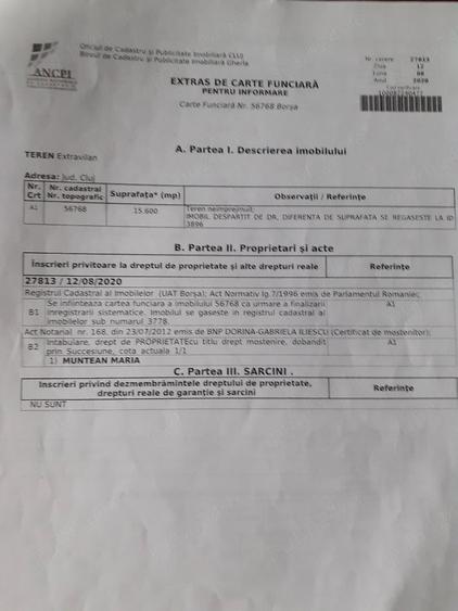 Teren de 15600 mp, în Giula