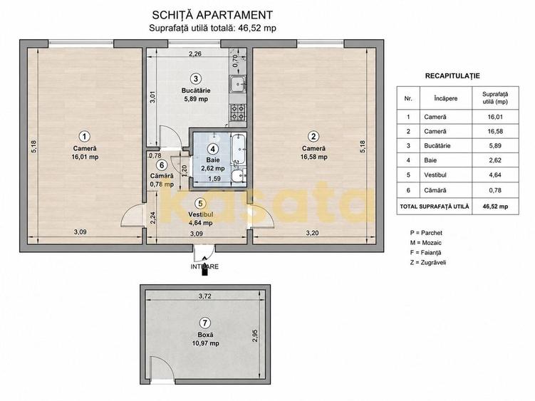 Apartament cu 2 camere decomandat în Floreasca