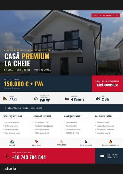 Casă cu 4 camere în Sângeorgiu de Mureș