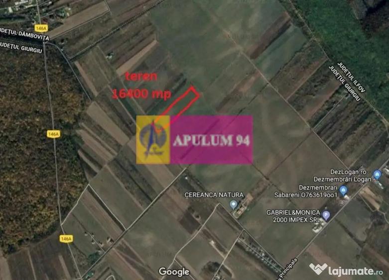 Teren de 16400 mp, în Săbăreni